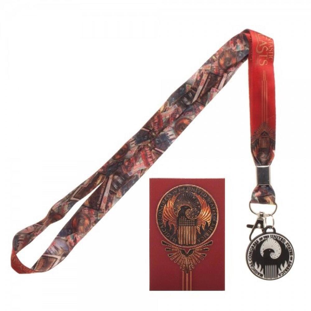 Fantastic Beasts MACUSA Neck Lanyard ID Badge Holder Keychain Harry Potter Newt